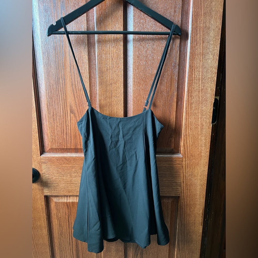 Black Underbust Asjustable mini dresss with zipper SZ 4